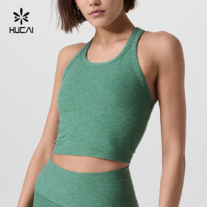 Custom Yoga Tank Top Spandex Slim Fit Racerback|HUCAI Sportswear Manufacturer