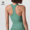 Custom Yoga Tank Top Spandex Slim Fit Racerback|HUCAI Sportswear Manufacturer