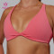 HUCAI Sportswear Custom logo Polyester Sexy Deep V Neck Front Twist Women Sports Yoga Bra