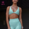 Custom High Quality Women's Sports Bra Polyester Ligth Impact Bras | HUCAI sportswear manufacturer