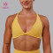 Custom High Quality Women's Sports Bra Polyester Ligth Impact Bras | HUCAI sportswear manufacturer