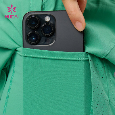 Custom High Quality Women's  2-in-1 Fitness Training Shorts | HUCAI Sportswear Manufacturer