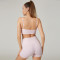 Custom Lululemon-Inspired Naked Feel Fabric Sports Bra And V-Waist Butt-Lifting Yoga Shorts Set