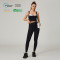 HUCAI Custom high-end yoga clothing Sculpting Fit with Curved Cup Design Contrast Sports Bra