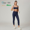 HUCAI Custom high-end Denim-Look High-Stretch Sweat-Wicking Sports Leggings