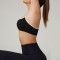 HUCAI Custom Polyester Spandex Breathable Sweetheart Neckline Contrast Color Yoga Sports Bra