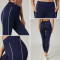 HUCAI Custom Slim Fit Yoga Leggings with Panel Stitching in Lululemon-Inspired Fabric