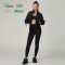 HUCAI Custom Women's Lightweight Cropped Jacket with Panel Stitching and Invisible Zip