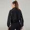 HUCAI Custom Women's Lightweight Cropped Jacket with Panel Stitching and Invisible Zip