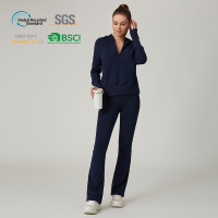HUCAI Custom Women's High Quality Slim fit elastic sports casual flared pants