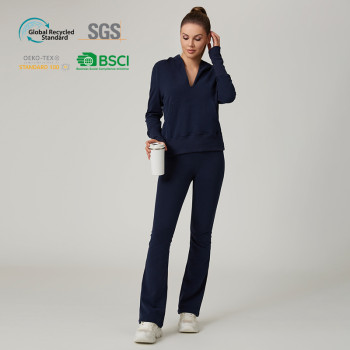 HUCAI Custom Women's High Quality Slim fit elastic sports casual flared pants