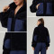 HUCAI Custom Environmental Imitation Lamb Wool Oversize Short Fitness Jacket For Women