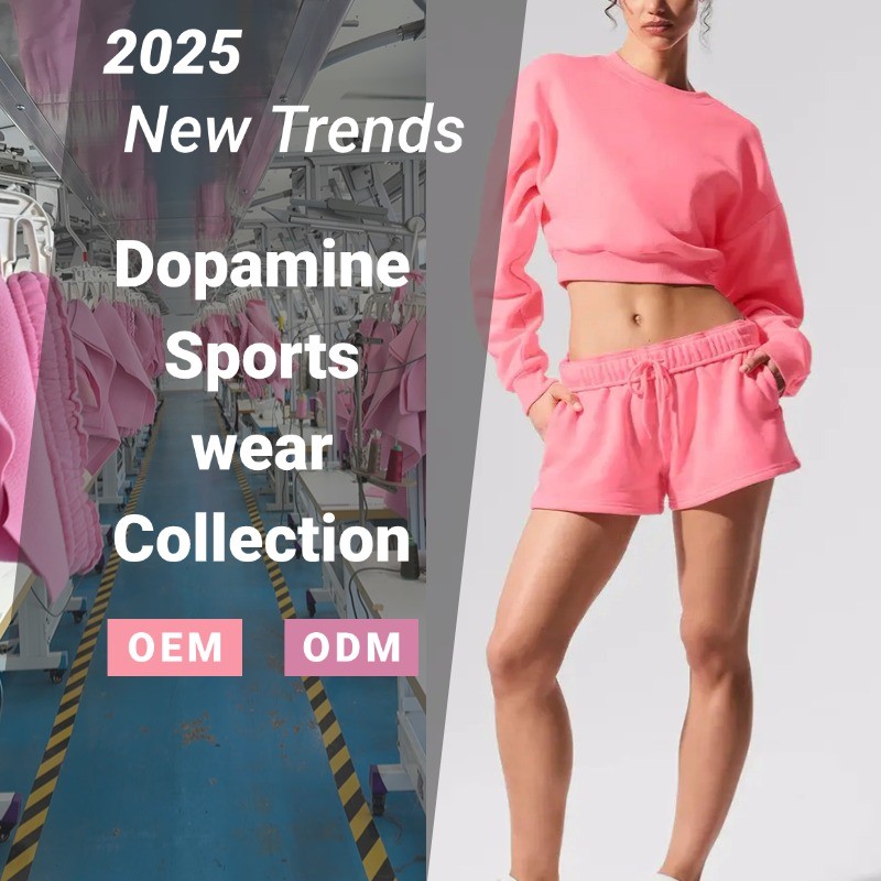 Dopamine Sportswear Collection manufacture: Recycled Fiber Fabric & 200 MOQ