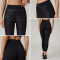 HUCAI Custom Women's High-Stretch Yoga Leggings with Down Fabric Paneling