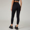 HUCAI Custom Women's High-Stretch Yoga Leggings with Down Fabric Paneling