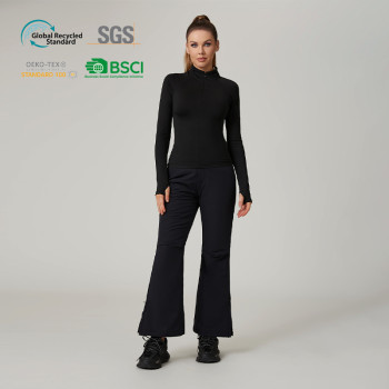 HUCAI Custom Women's Slim Fit Active Long Sleeve with Arc'teryx-Inspired Lightweight Fabric