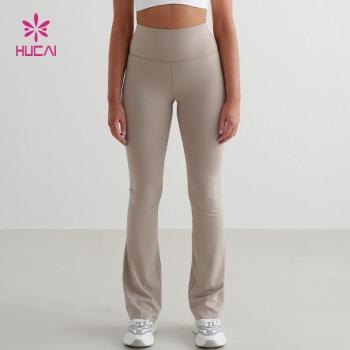 Premium High Waist Flared Yoga Pants | Custom Activewear Manufacturer