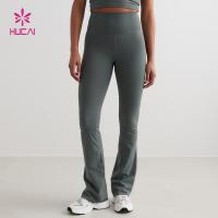 Premium High Waist Flared Yoga Pants | Custom Activewear Manufacturer