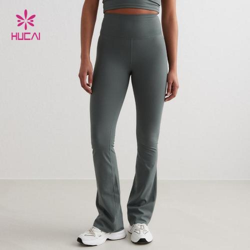 Premium High Waist Flared Yoga Pants | Custom Activewear Manufacturer