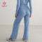 Premium Knitted Flared Lounge Pants | Custom Activewear Manufacturer