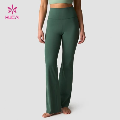 Premium High Waist Flared Yoga Pants | Custom Activewear Manufacturer
