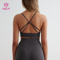 Premium Women's V-Neck Strappy Sports Bra | Custom Activewear Manufacturer