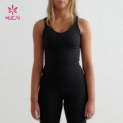 Premium Women's V-Neck Sleeveless Sports Top | Custom Activewear Manufacturer