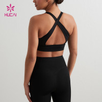Premium Women's Cross Back Sports Bras | Custom Activewear Manufacturer
