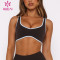 Custom High Quality Contrast Trim Sports Bra | HUCAI sportswear manufacturer