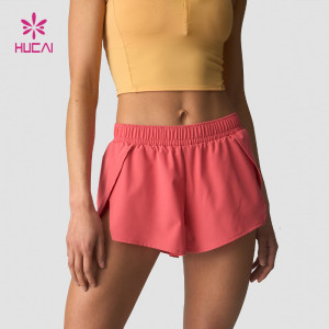 Custom Women's Running Shorts with Inner Liner Lightweight Training Sportswear | HUCAI