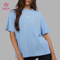 Custom Women's Oversized Gym T-Shirt for Training and Lifestyle | HUCAI Sportswear Manufacturer