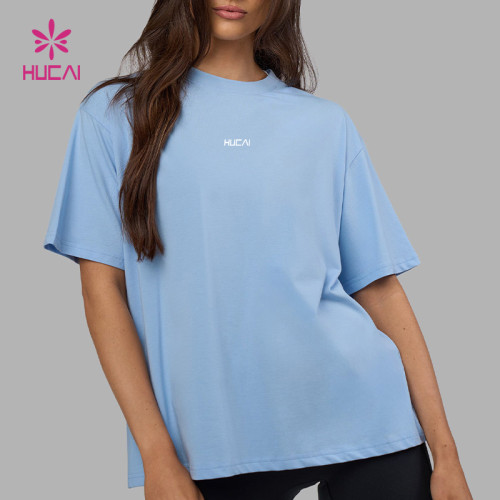 Custom Women's Oversized Gym T-Shirt for Training and Lifestyle | HUCAI Sportswear Manufacturer