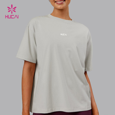 Custom Women's Oversized Gym T-Shirt for Training and Lifestyle | HUCAI Sportswear Manufacturer