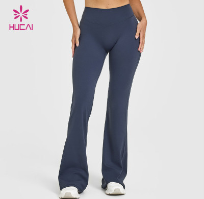 Custom Women's High-Waist Flare Yoga Pants | HUCAI Sportswear Manufacturer
