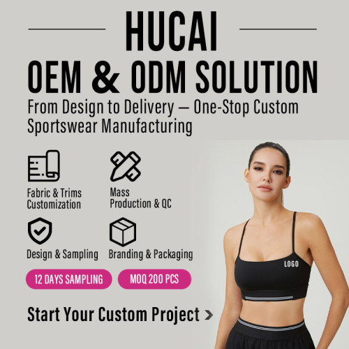 HUCAI Custom Women's Cami Yoga Sports Bra with Cross-Back Straps and Lulu-Like Fabric