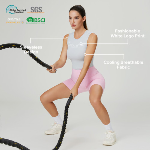 Custom Women's Sleeveless Cooling Training Tank | OEM Activewear Manufacturer