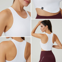 Custom Women's Cooling High-Neck Sports Tank Top | OEM Activewear Manufacturer