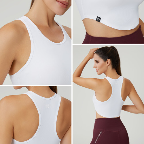 Custom Women's Cooling High-Neck Sports Tank Top | OEM Activewear Manufacturer
