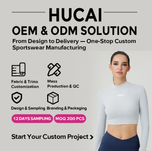 Custom Women's Cooling Fitness Long Sleeve Crop Top | OEM Activewear Manufacturer