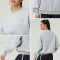 Custom Women's Classic crewneck Midweight Athleisure Sweatshirt | OEM Activewear Manufacturer
