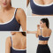 Custom Women's Layered Illusion Two-In-One Sports Bra | OEM Activewear Manufacturer