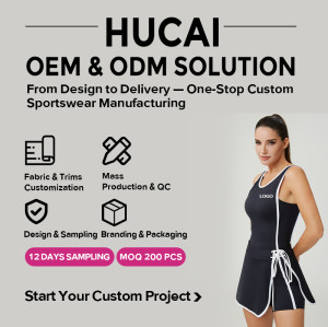 Custom Women's 2-in-1 Contrast Panel Tennis Dress with Removable Apron | OEM Activewear Manufacturer