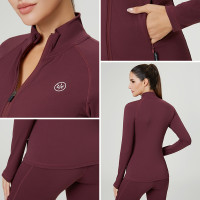 Custom Women's Stand-Up Collar Full-Zip Training Sports Jackets | OEM Activewear Manufacturer