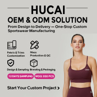 Custom Soft Brushed U-Neck Elastic hem band Sports Bra | OEM Women's Sportswear Manufacturer