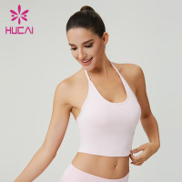 Custom Halter Tie-Back Soft Knitted Sports Top | OEM Women's Sportswear Manufacturer