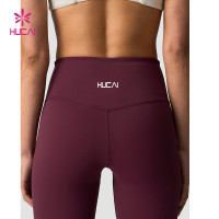 HUCAI OEM Custom High-Waist Flared Yoga Pants for Training & Lifestyle
