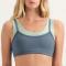 Custom Medium Support Sports Bra with Contrast Layer | HUCAI sportswear manufacturer