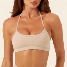 Custom Light Support Halter Neck Sports Bra for Yoga | HUCAI sportswear manufacturer