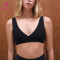 Custom Medium Support V-Neck Sports Bra with Wrap Front | HUCAI sportswear manufacturer