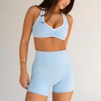 Custom Medium Support V-Neck Sports Bra with Ruched Front | HUCAI sportswear manufacturer